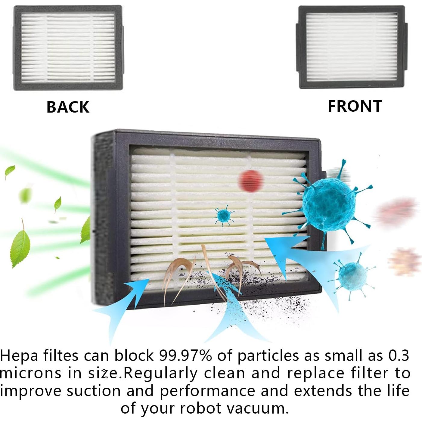 Kit de Repuesto Amyehouse para iRobot Roomba J7+ Combo - Filtros HEPA y Cepillos