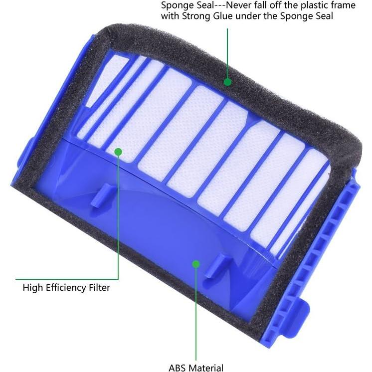 Neutop Replacement Filters Compatible with iRobot Roomba 675 677 670 665 655 645 614 694 692 Robot Vacuums ONLY, 6-Pack.