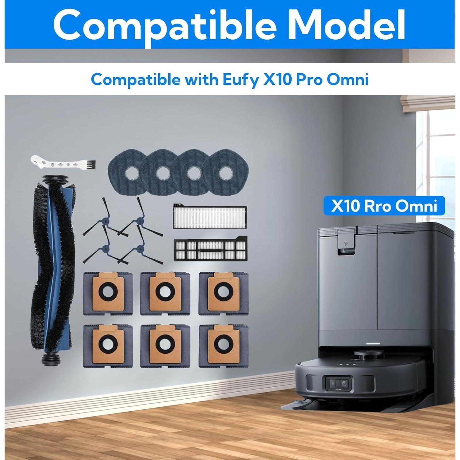 Kit de Accesorios para Aspiradora Eufy X10 Pro Omni - 18 Piezas