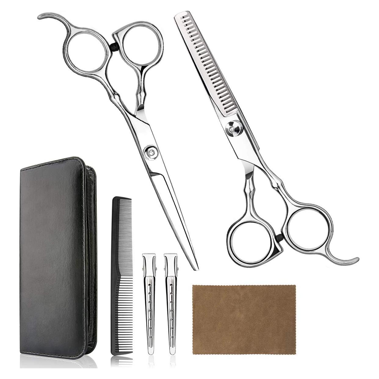 Tijeras de Corte de Cabello Himart Kit Profesional Plata