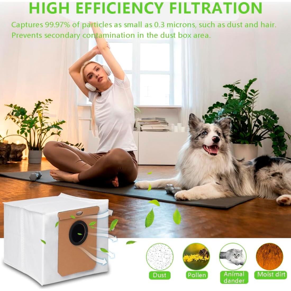 19Pack Replacement Parts Accessories for Eufy L60/L60 Hybrid/L60/L50 Series Robot Vacuums Kit, 1 Main Roller Brush, 4 Hepa Filters, 6 Side Brushes, 6 Dust Bags, 1 Screwdriver, 1 Clean Tool