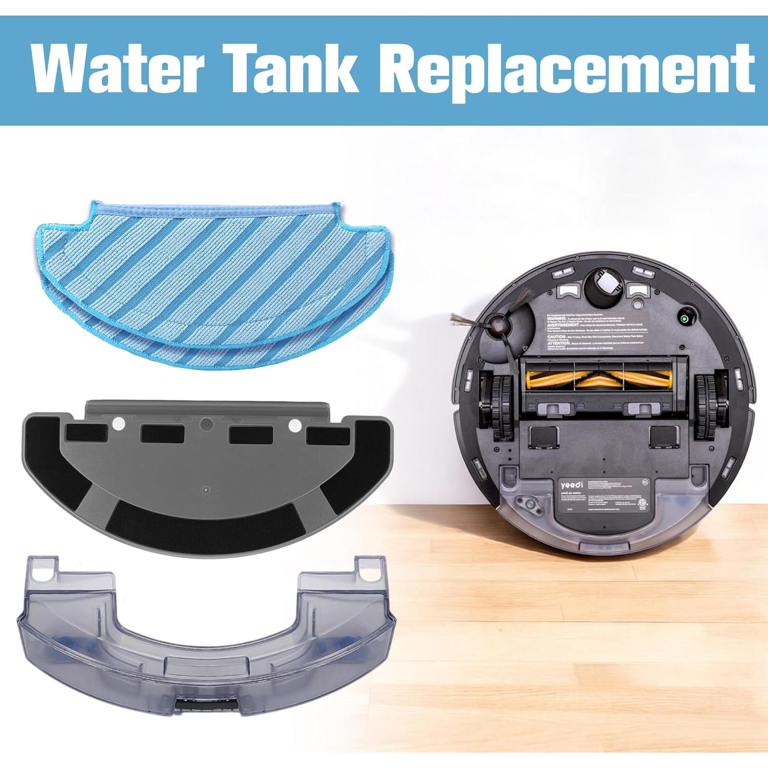 Water Tank Replacement Compatible for Yeedi Vac Max, Compatible for T8/T8aivi/N8pro/Yeedi Vac Station Vac Max Vac 2 Pro Robot Vacuum Cleaner, Accessories Vacuum Cleaner Water Tank
