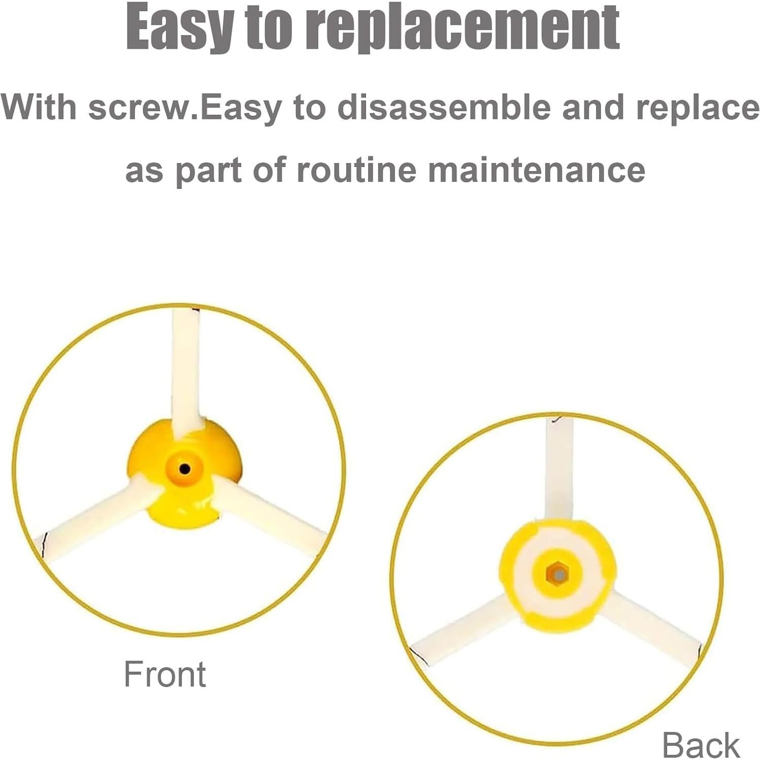 Cepillos Laterales Detetap para IRobot Roomba 600-900 - Paquete de 6
