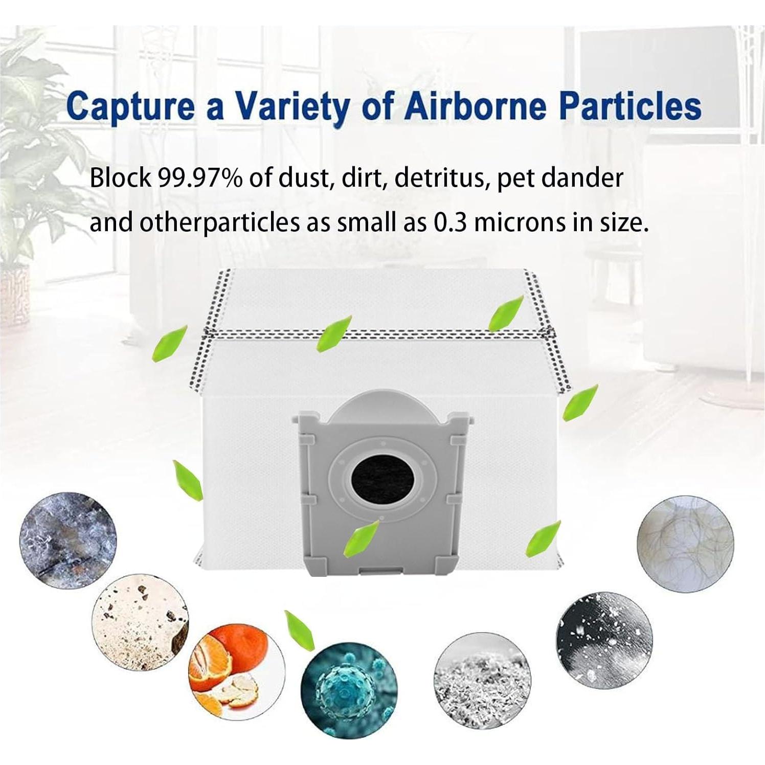 Kit de Reemplazo Jpbaisqic para ECOVACS DEEBOT T50 Max - 6 Bolsas y 6 Almohadillas