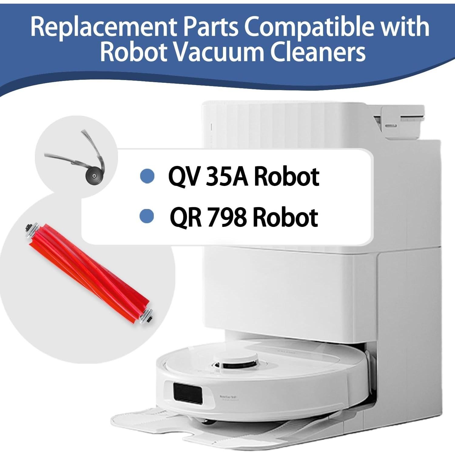 Kit de Reemplazo para Aspiradora Robot Roborock QV 35A QR 798