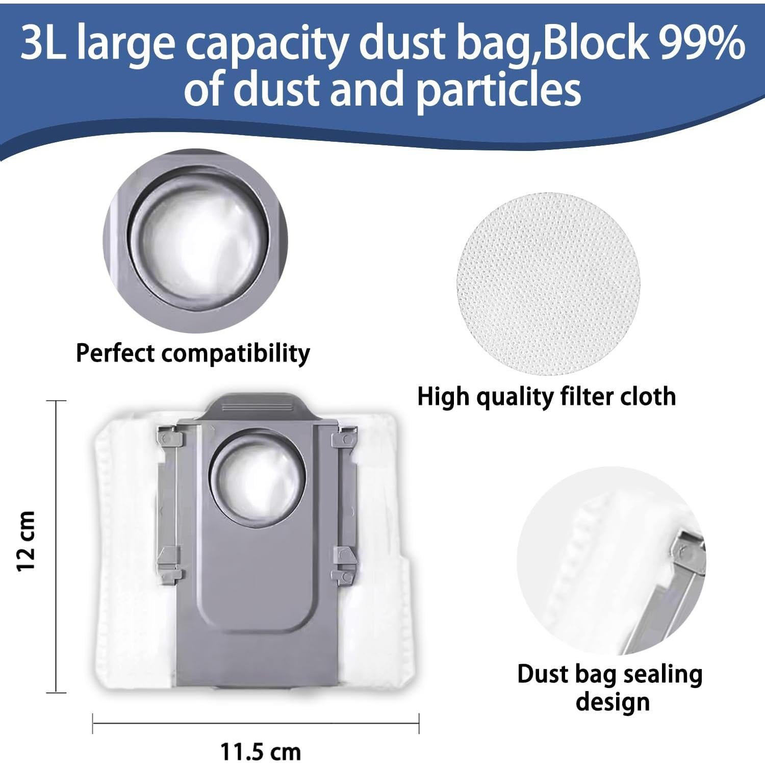 Kit de Reemplazo para Aspiradora Robot Roborock QV 35A QR 798