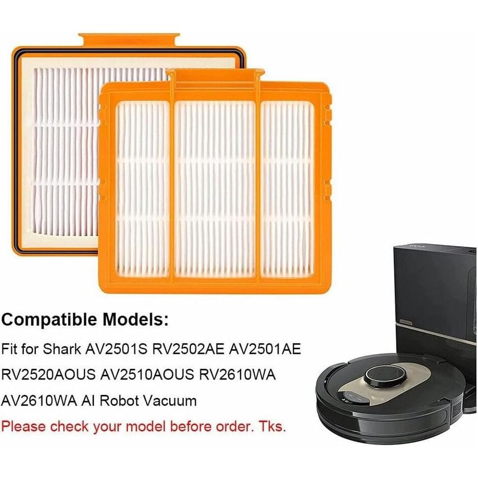 RV2001WD Filters Brushroll For Shark RV2410WD RV2610WFUS Robot Vacuum Cleaner