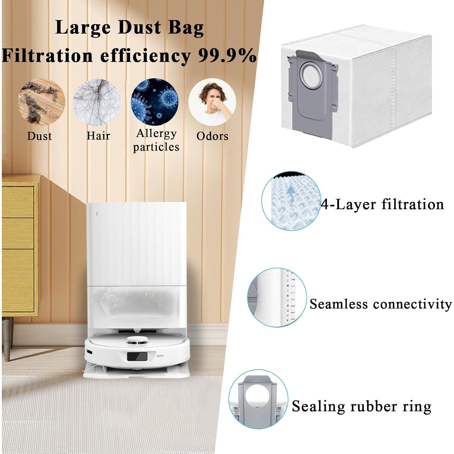 Kit de Accesorios Soniicmomo para Roborock Qrevo Master - 24 Piezas