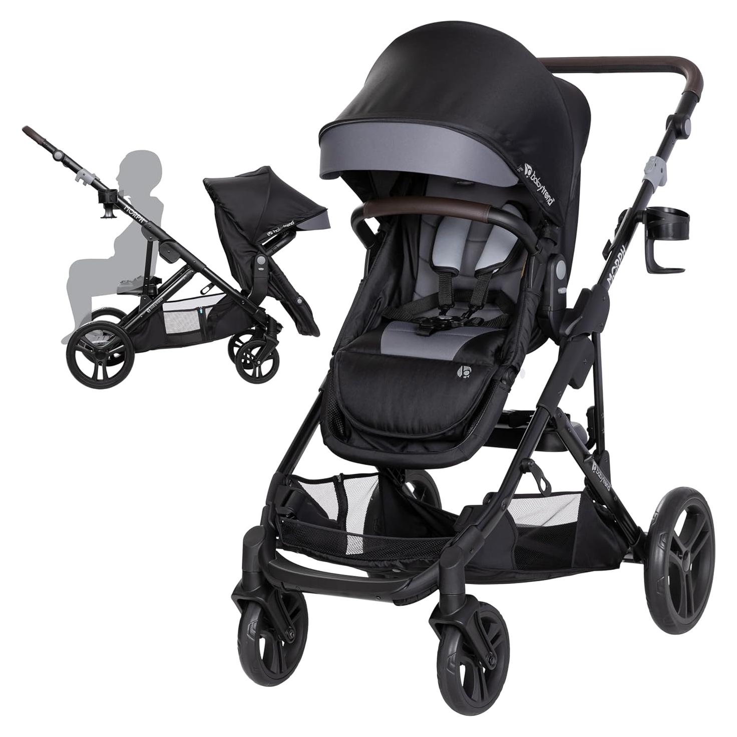 Carriola Modular Baby Trend Morph Doble Ajustable Negro