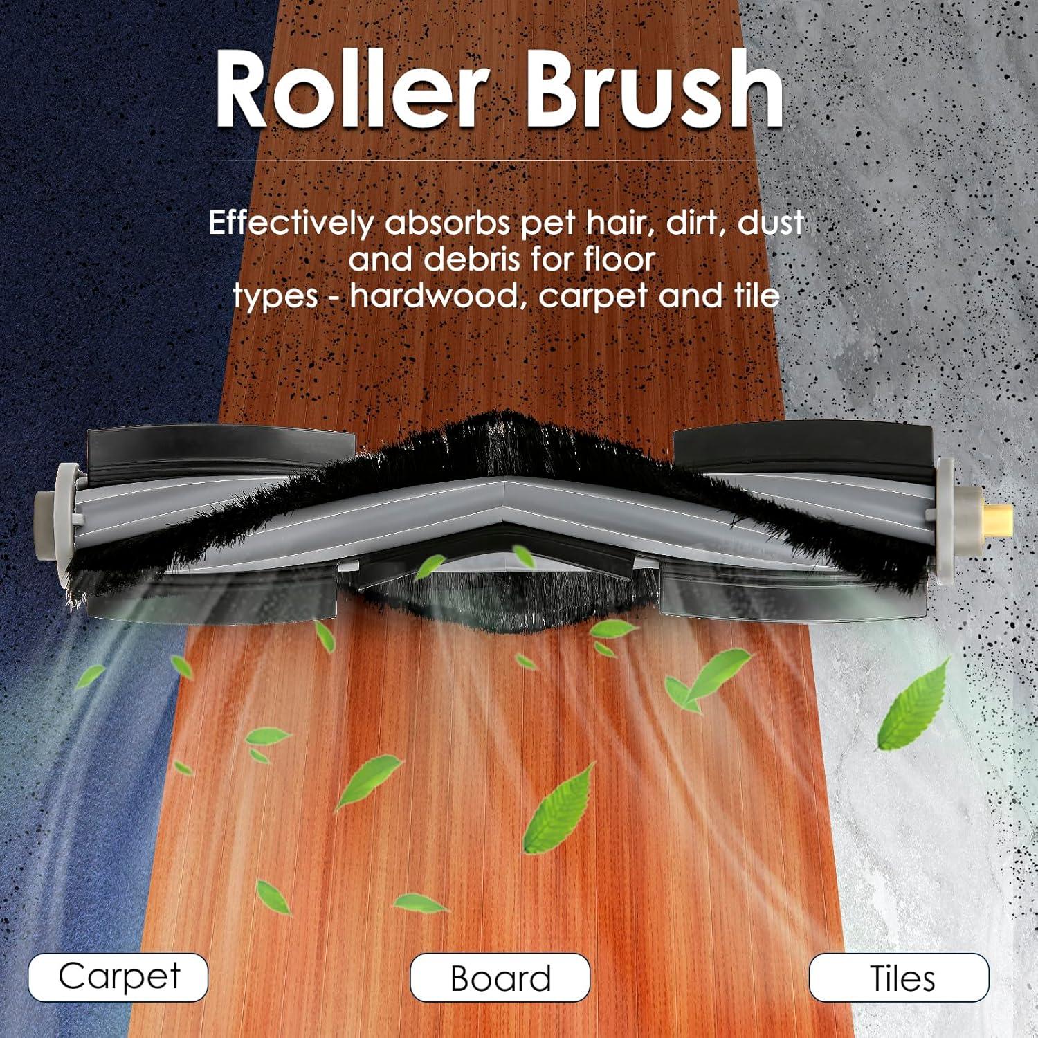 4 Piezas Cepillo Rodante COWINORY Compatible ECOVACS DEEBOT