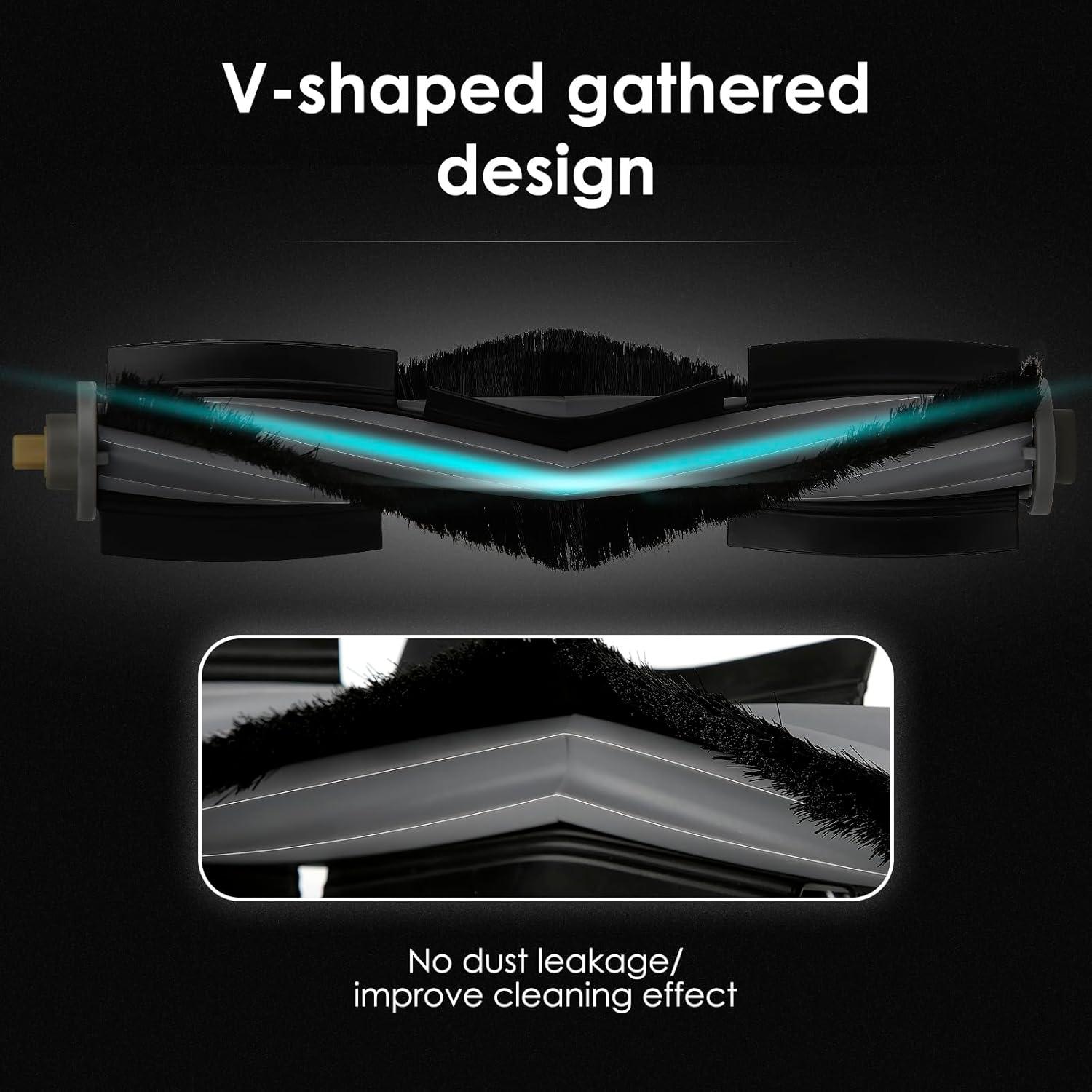 4 Piezas Cepillo Rodante COWINORY Compatible ECOVACS DEEBOT