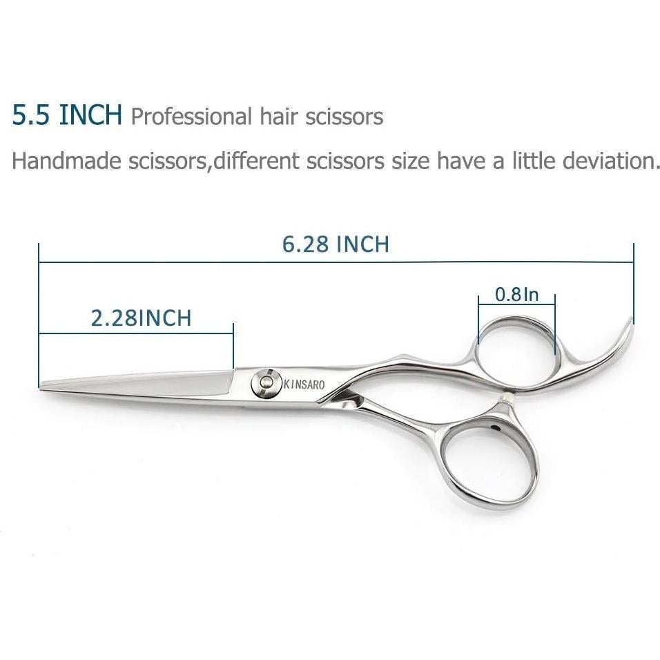 Tijeras de Barbero KINSARO 14 cm Acero Inoxidable Convexo