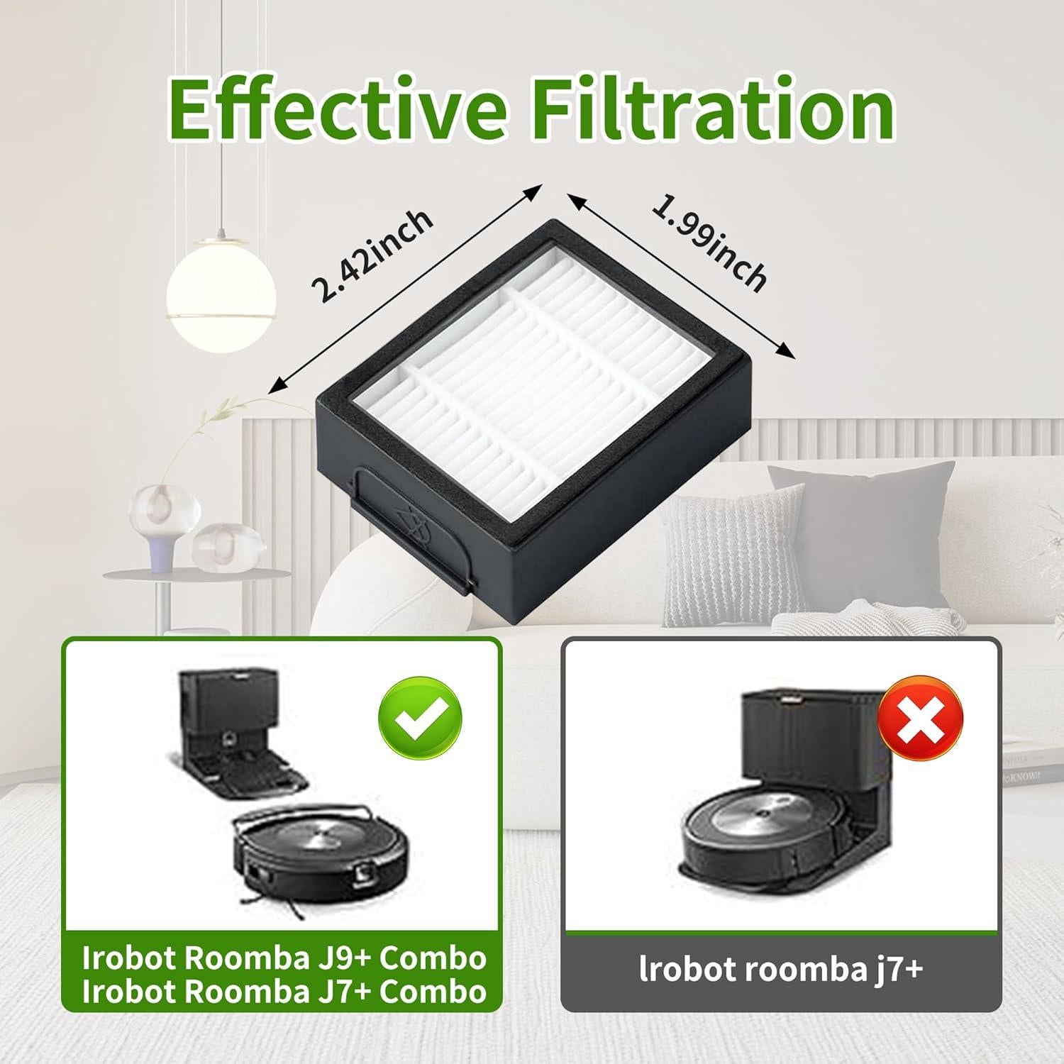 Accesorios de Repuesto Amyehouse para iRobot Roomba i3+ i5+ j5+