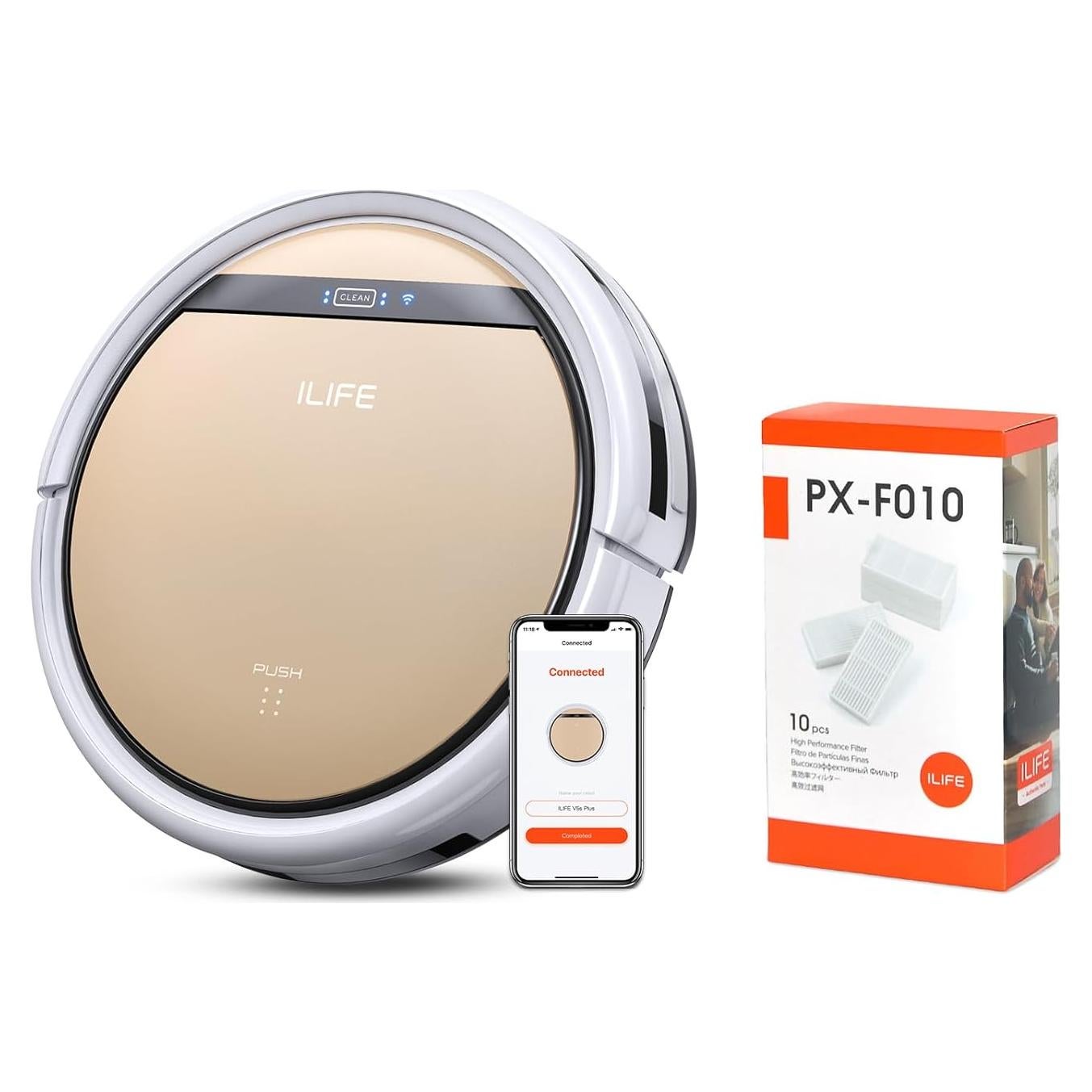 Aspiradora Robot ILIFE V5s Plus con Filtros Reemplazo 10pcs