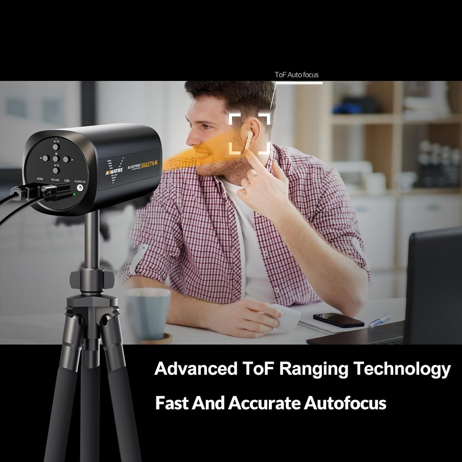 Cámara de Transmisión AVMATRIX Eagle T10 10X Zoom FHD 1080P