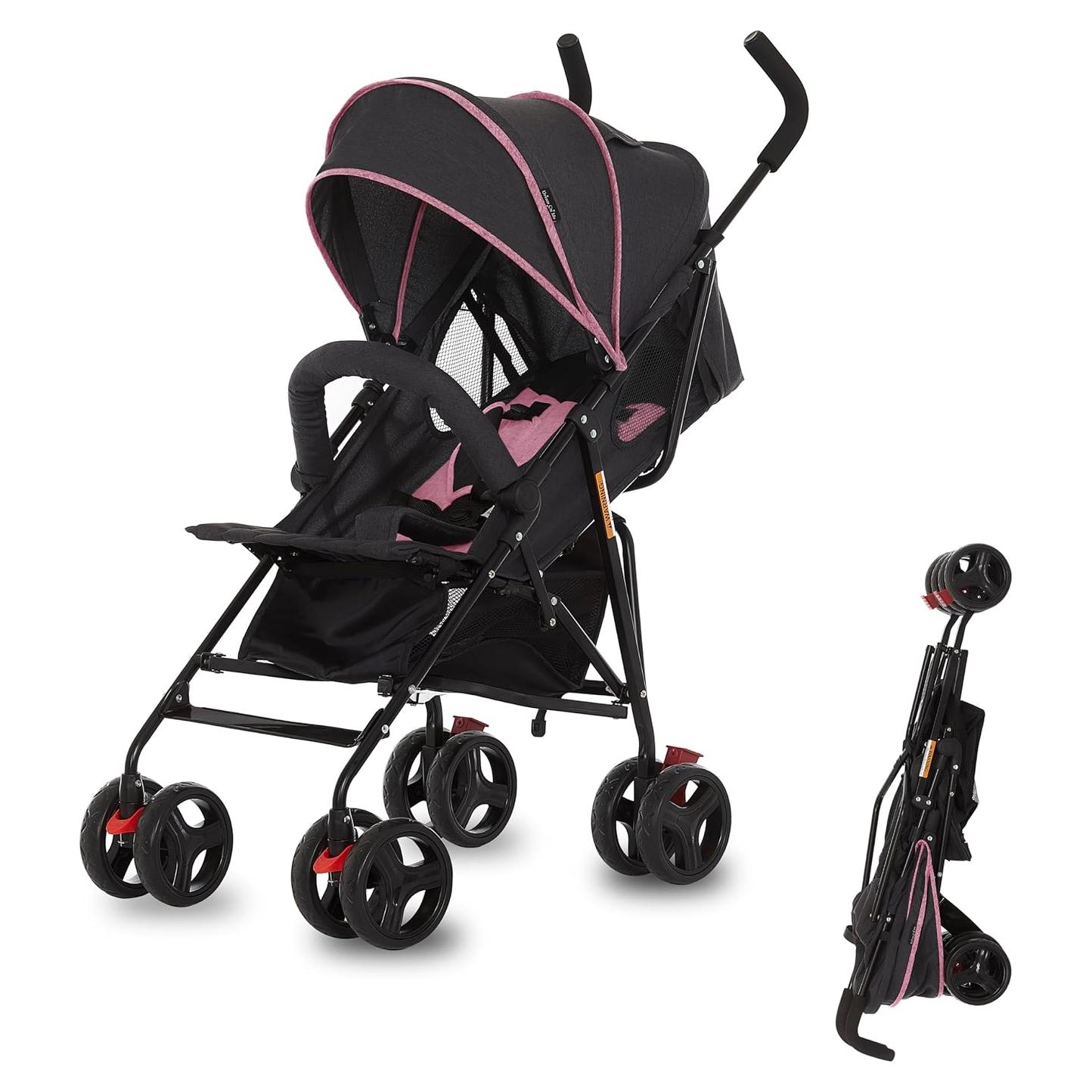 Carrito de bebé Dream On Me Vista Moonwalk Rosa 5 Puntos