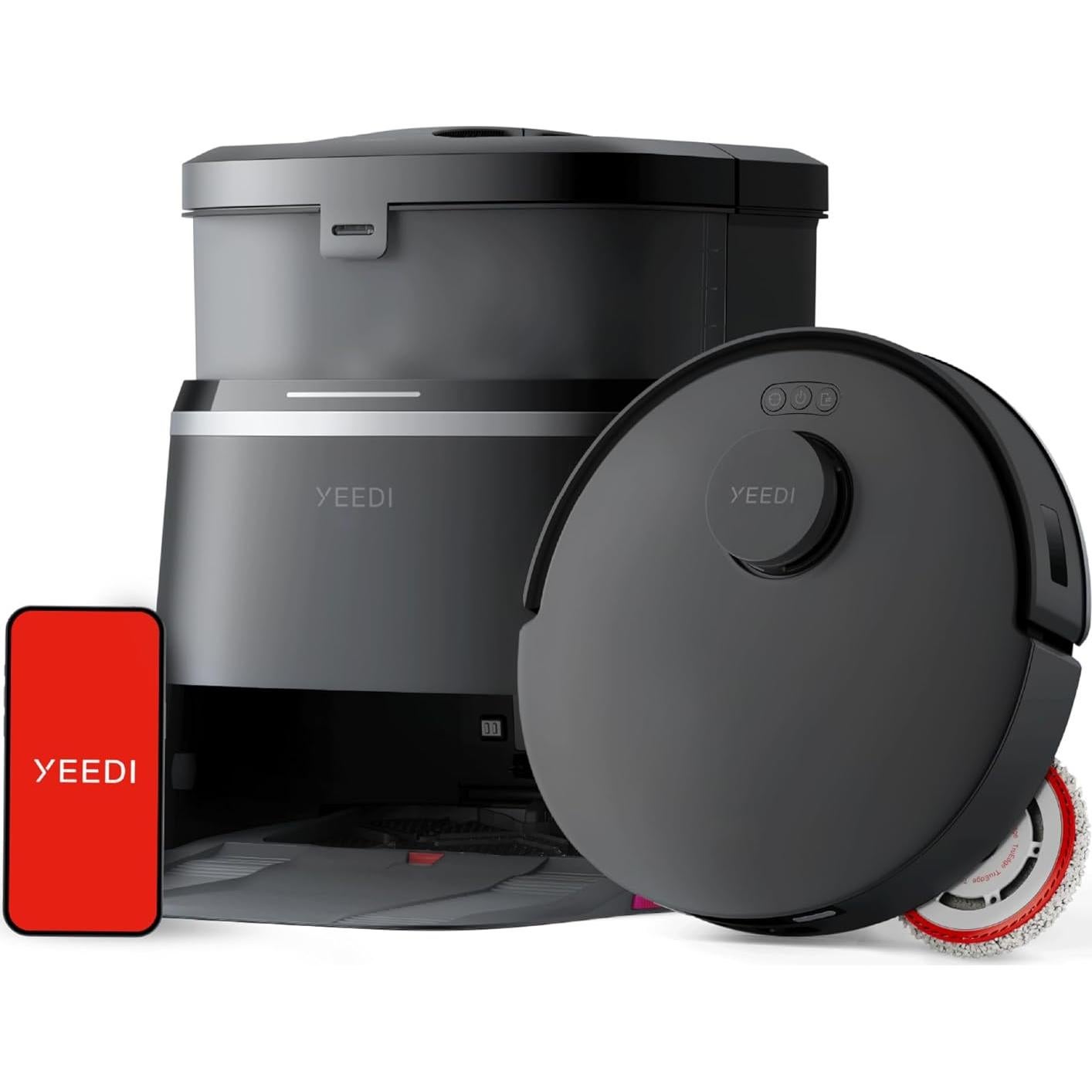 Robot Aspirador Yeedi M12 PRO+ con Solución de Limpieza 1L