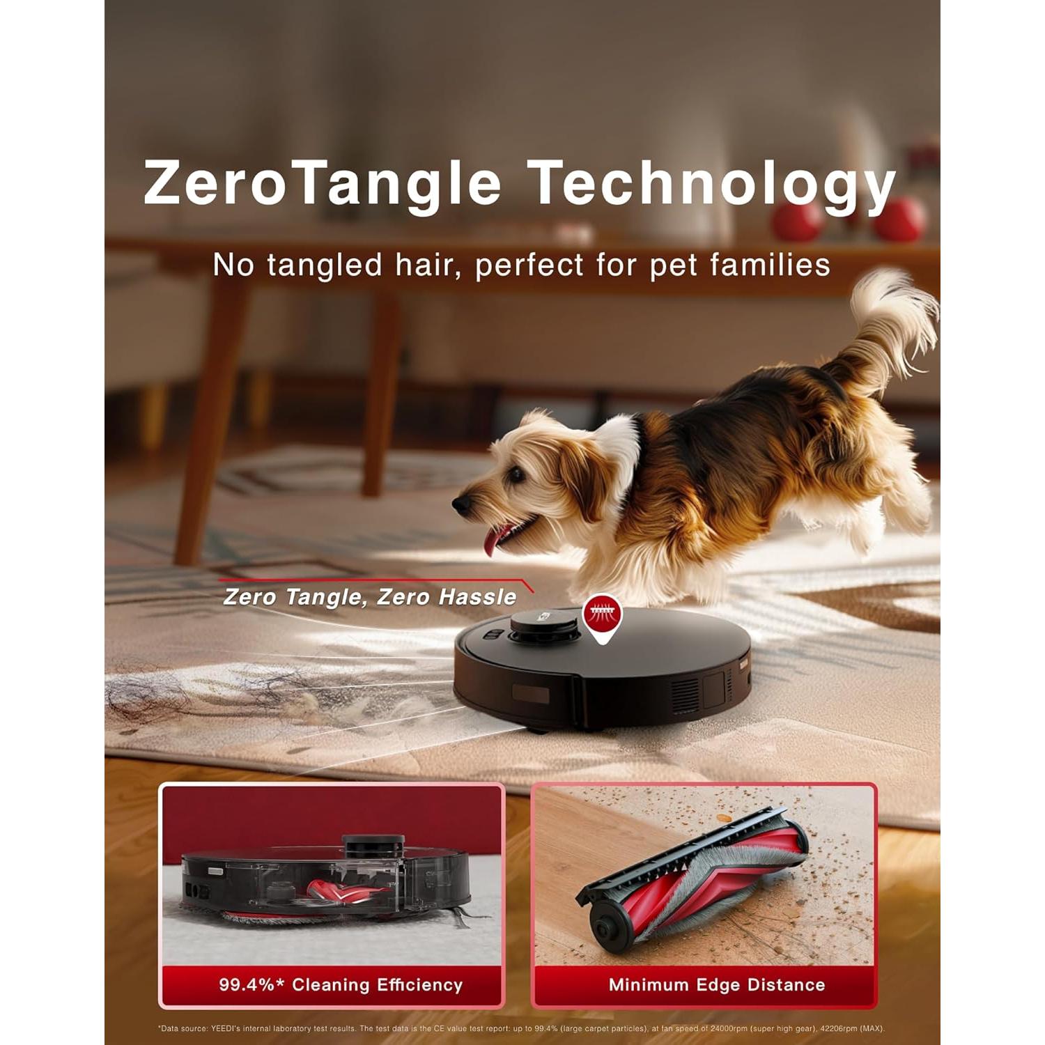 Robot Aspirador Yeedi M12 PRO+ con Solución de Limpieza 1L