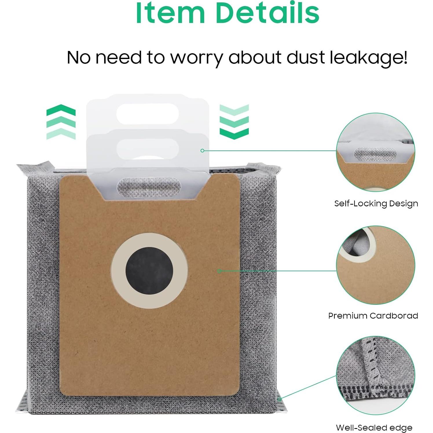 10 Bolsas de Polvo Leemoen para eufy RoboVac G35+ G40+