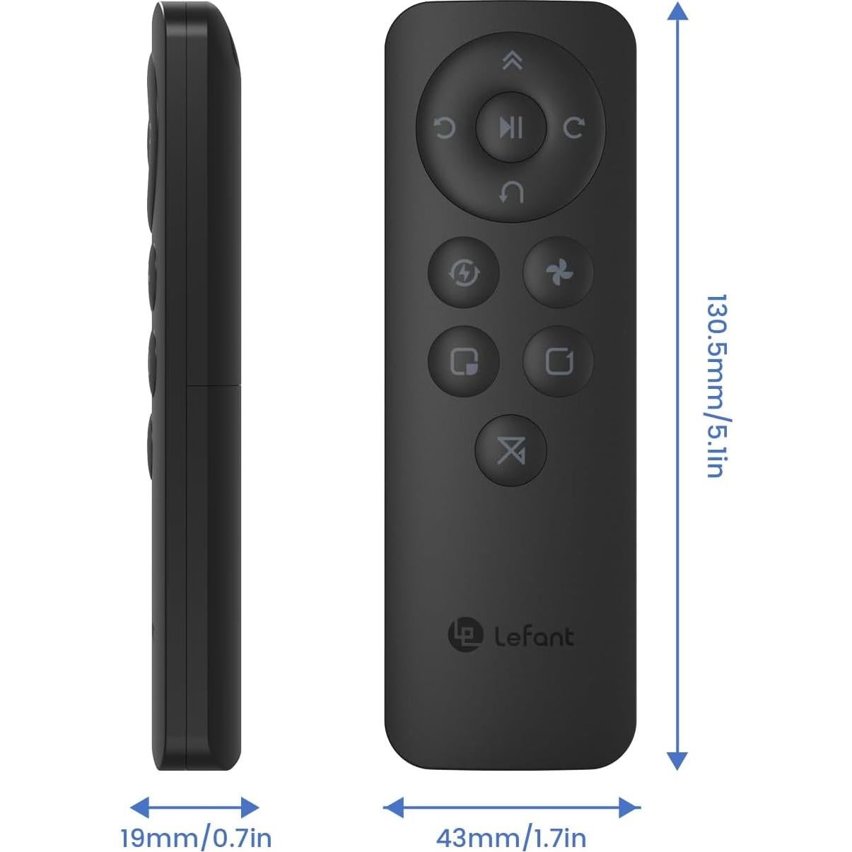 Lefant Remote Control, Schedule Time, Control Cleaning Modes, Adjust Suction, Compatible with Lefant M210/M210B/M210P/M310/M320 Robot Vacuums Robotic Vacuum Cleaner