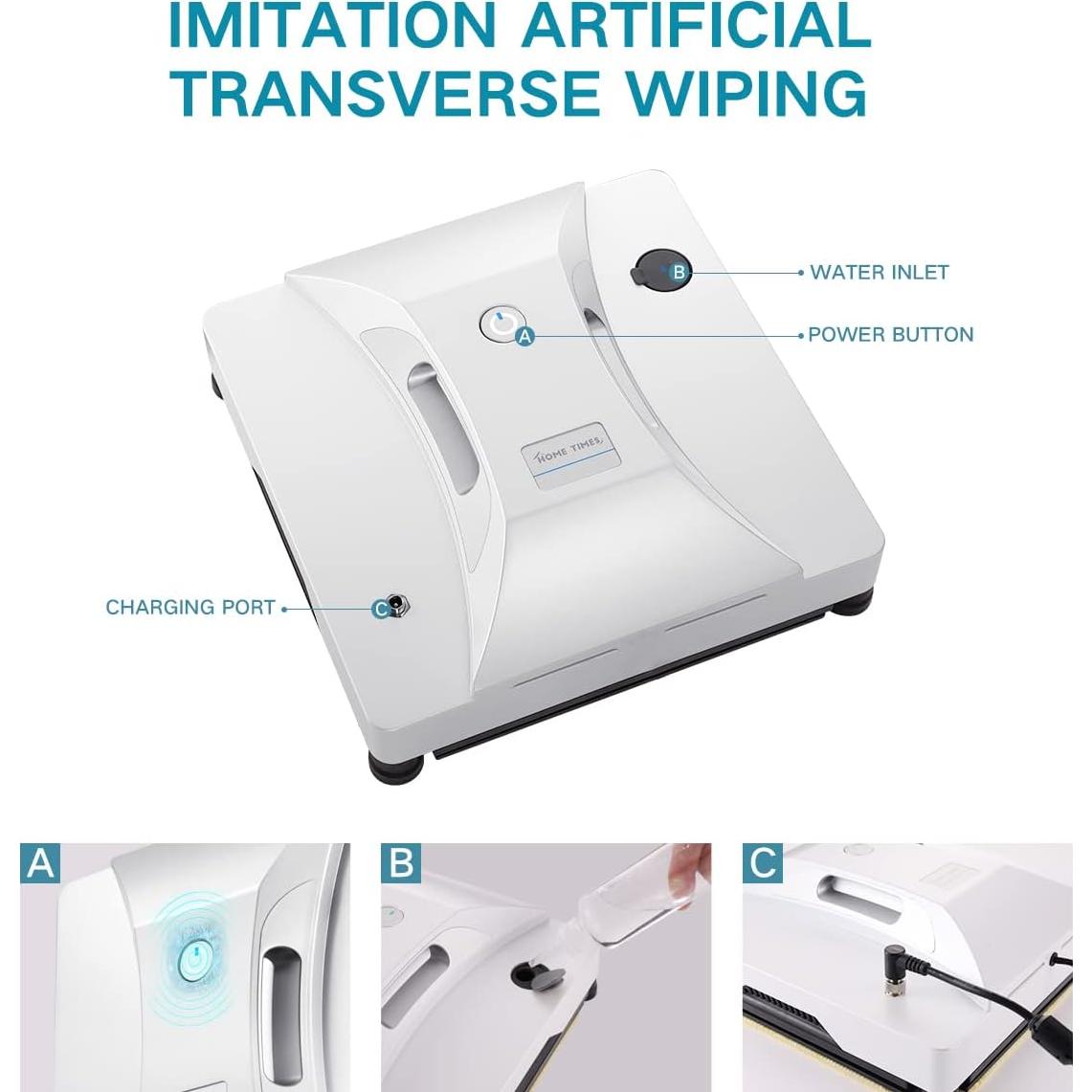Robot Limpiador de Ventanas Home Times con Spray Automático