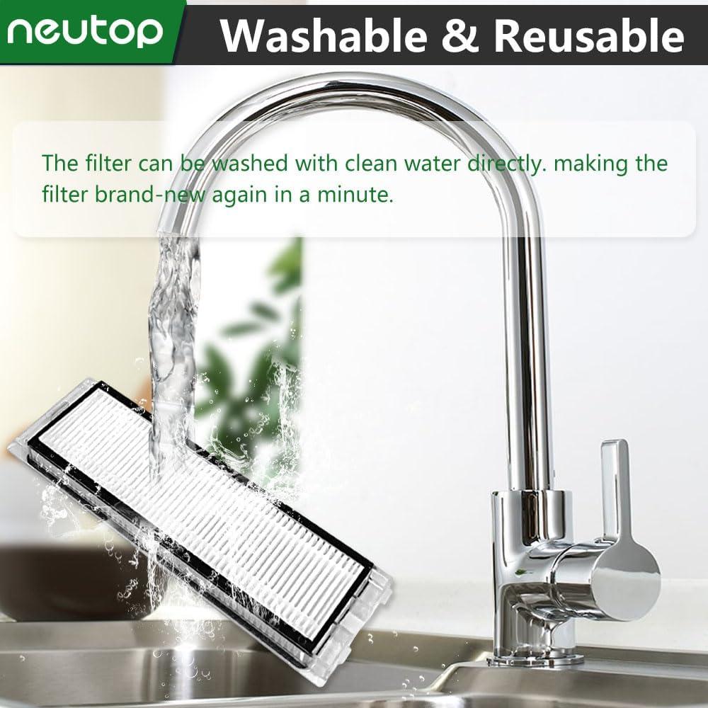 Filtros HEPA Neutop para Aspiradora Robot Roborock Q Revo - 8 Unidades