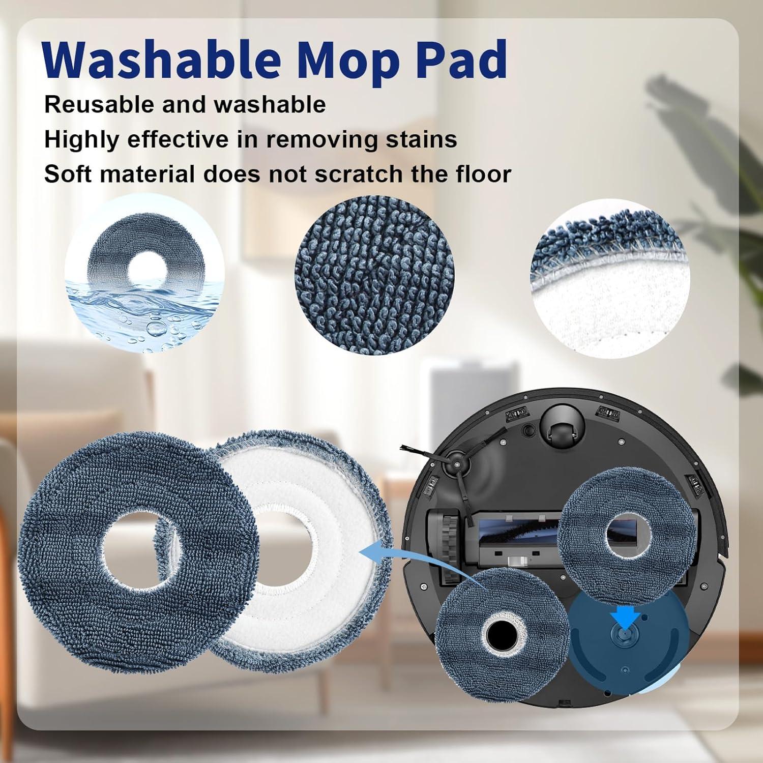 23 Piezas Accesorios Eufy Omni C20 - Cepillos, Filtros y Mopa