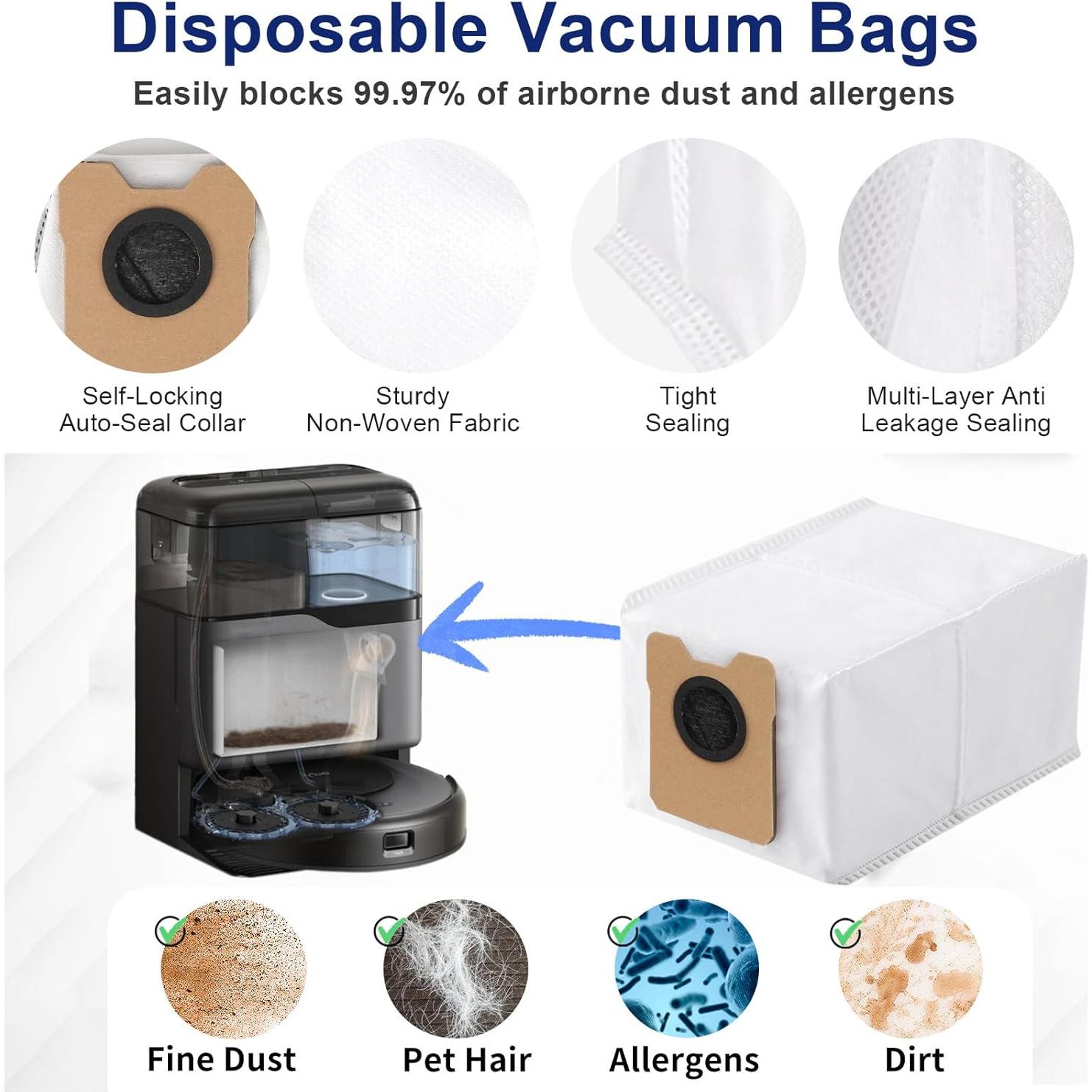 23 Piezas Accesorios Eufy Omni C20 - Cepillos, Filtros y Mopa