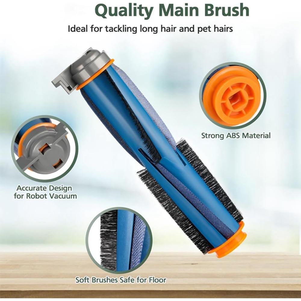 Vacuum Cleaner Accessories for Shark RV2310 RV2310AE Robot Vacuum Cleaner Roller Brush Main Brush Cover Side Brushes Sponge Filter Set Replacement Parts