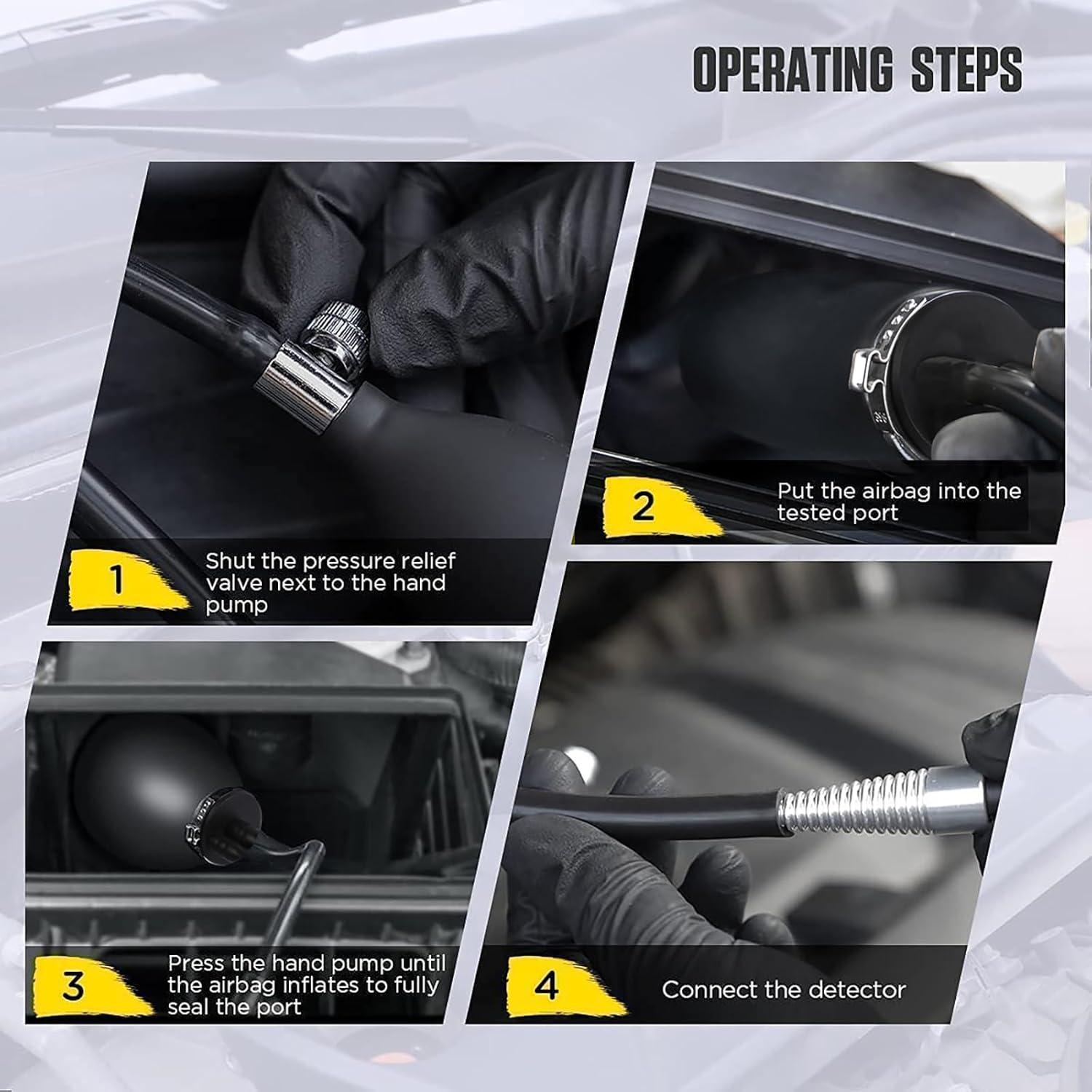 Válvula de aire inflable OURANTOOLS para pruebas de humo