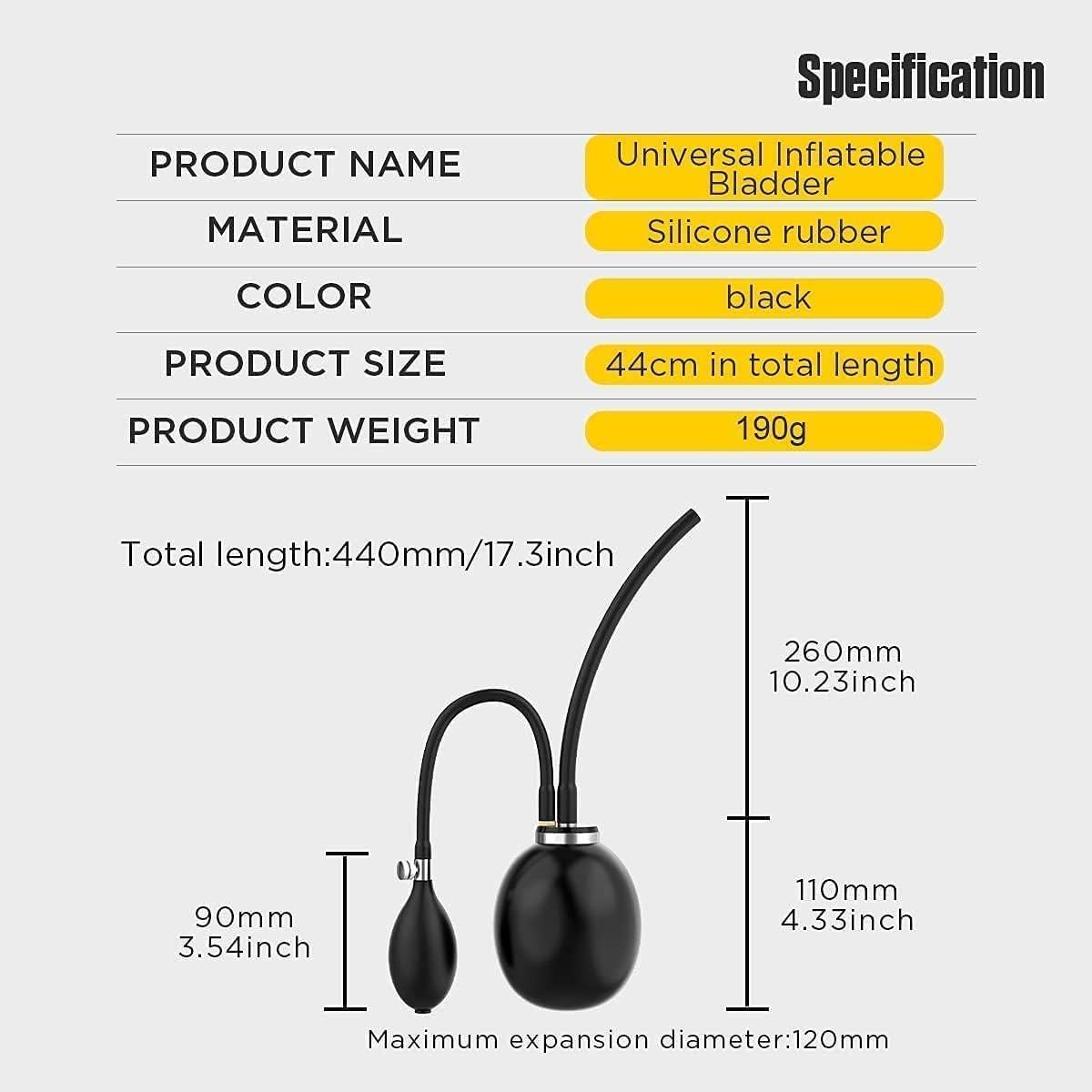 Válvula de aire inflable OURANTOOLS para pruebas de humo