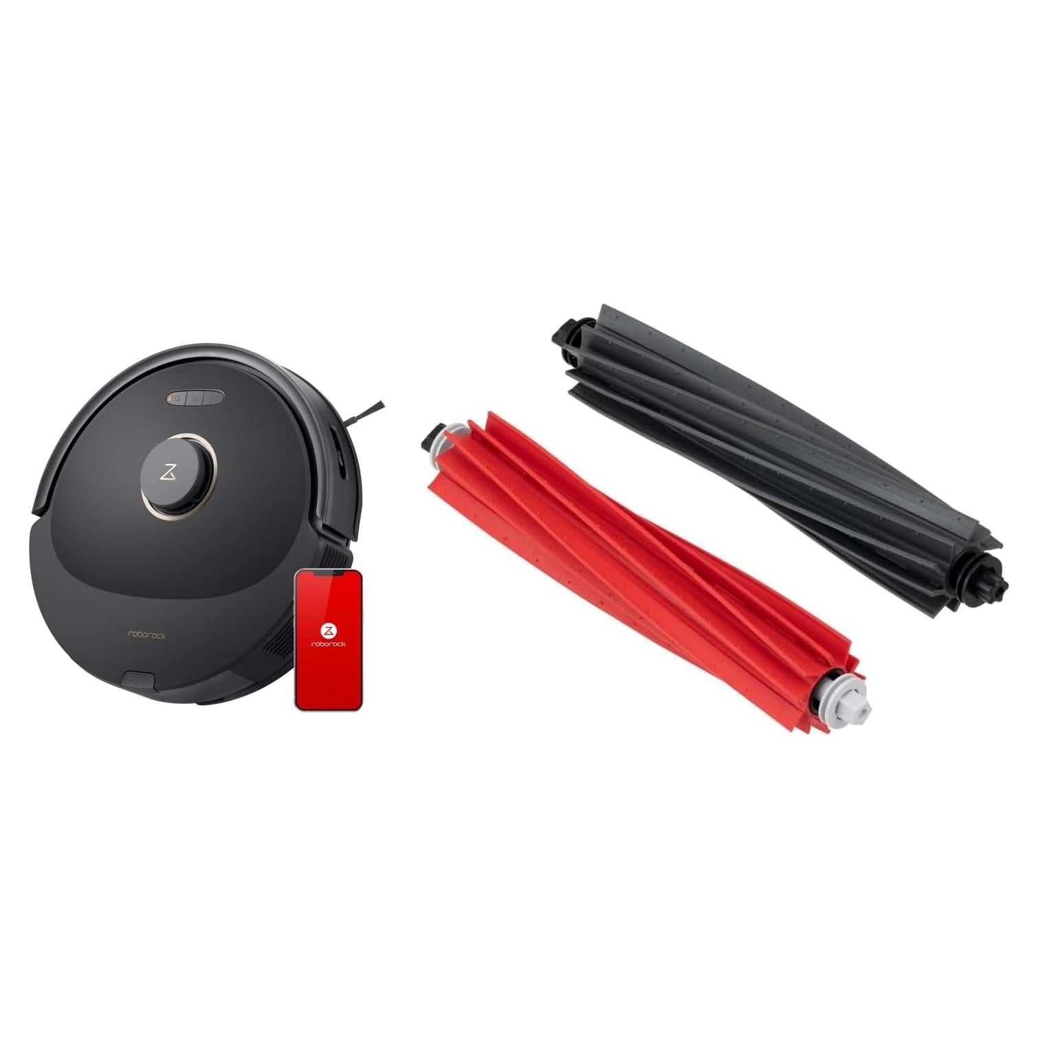 roborock Q8 Max Robot Vacuum and Mop Cleaner and Main Brush Bundle