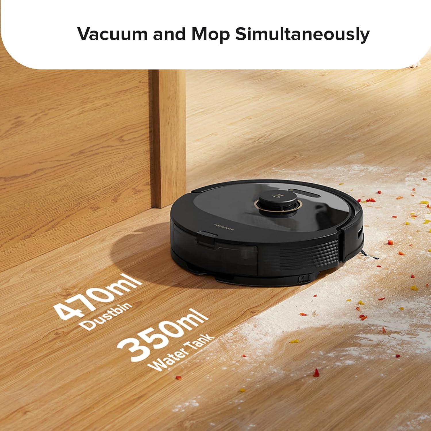 roborock Q8 Max Robot Vacuum and Mop Cleaner and Main Brush Bundle