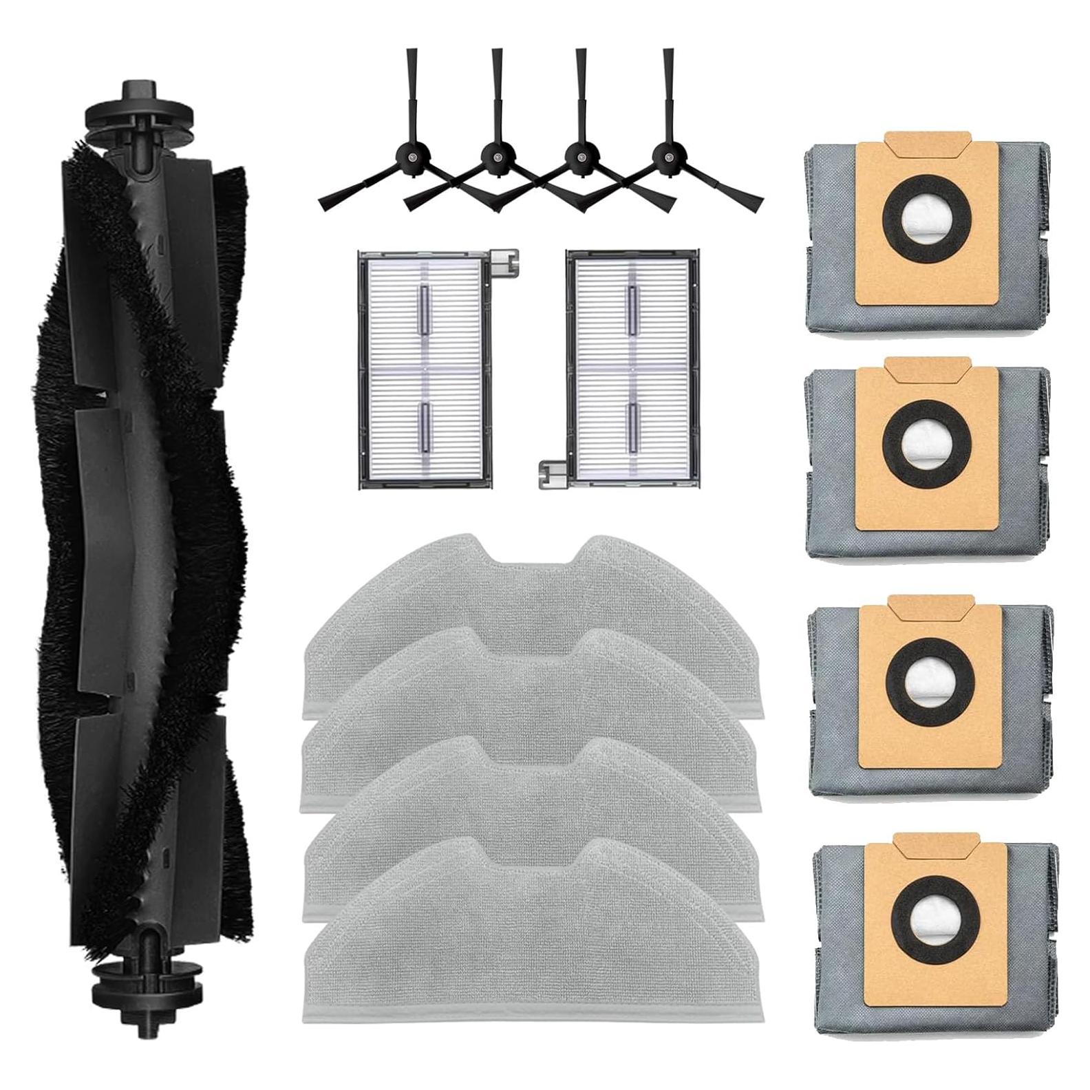 Kit de Repuesto Eufy X8 Pro - 1 Cepillo, 2 Filtros Hepa, 4 Paños