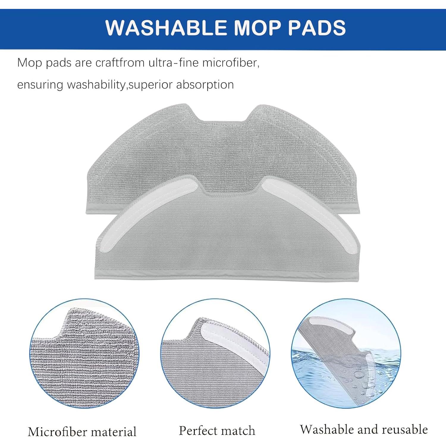 Kit de Repuesto Eufy X8 Pro - 1 Cepillo, 2 Filtros Hepa, 4 Paños