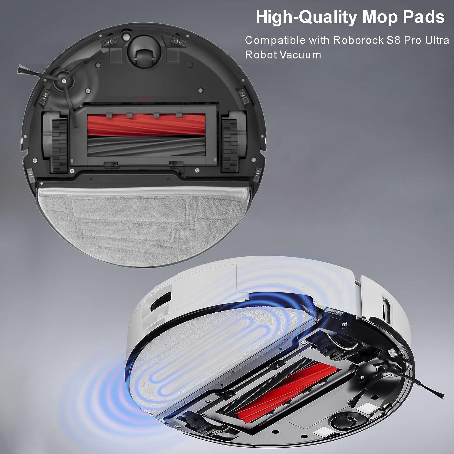 Paquete de 6 almohadillas de trapeador Roborock S8 Pro Ultra