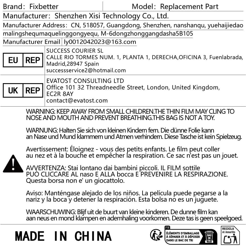 Cubierta de Cepillo Principal Fixbetter para Roborock Qrevo