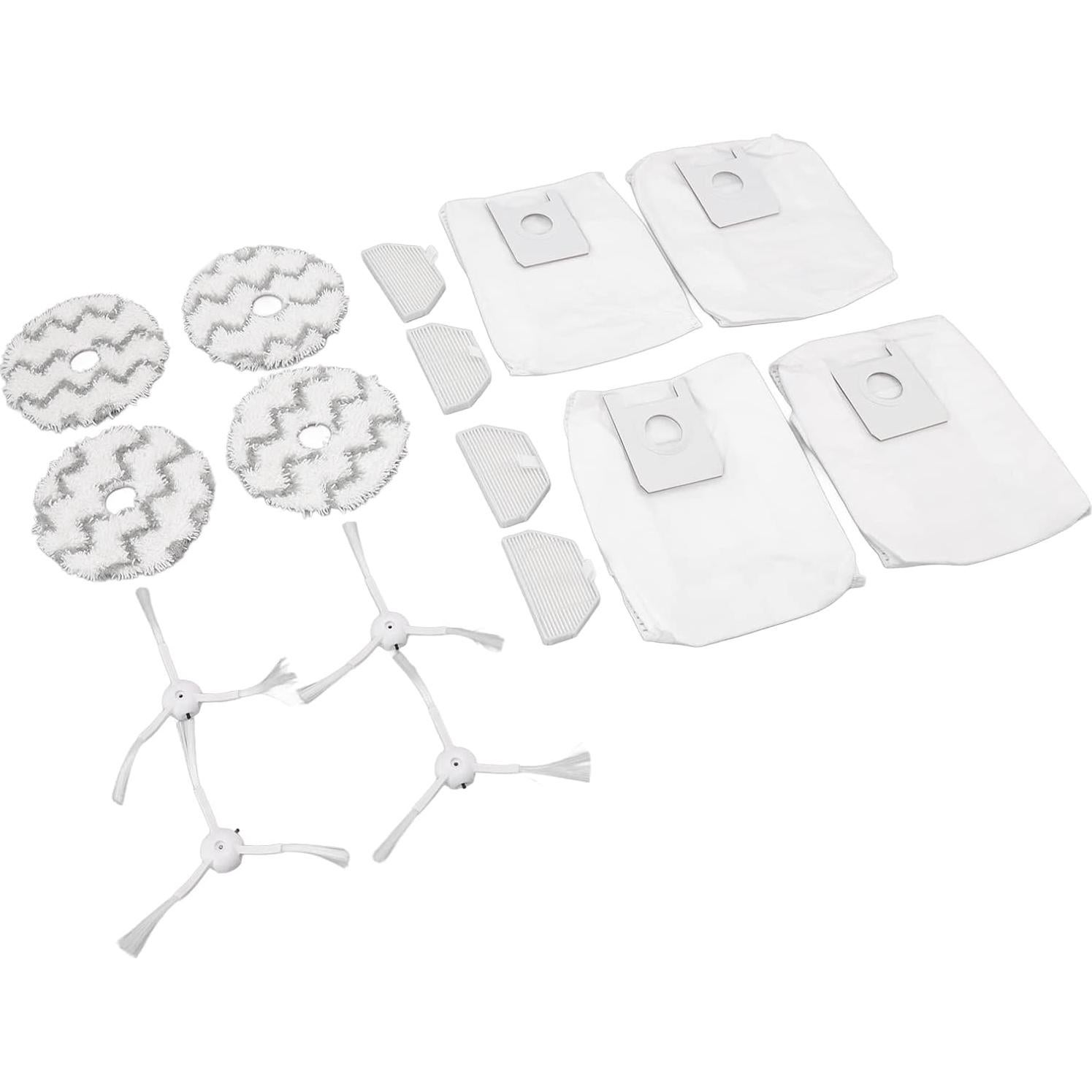 Accesorios para Aspiradora Robot Roidmi EVA SDJ06RM - 4 Bolsas, 4 Filtros, 4 Cepillos