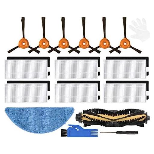 Replacement Parts Accessories Compatible with Yeedi K700 Robot Vacuum Cleaner Filters, Brushes, Mops