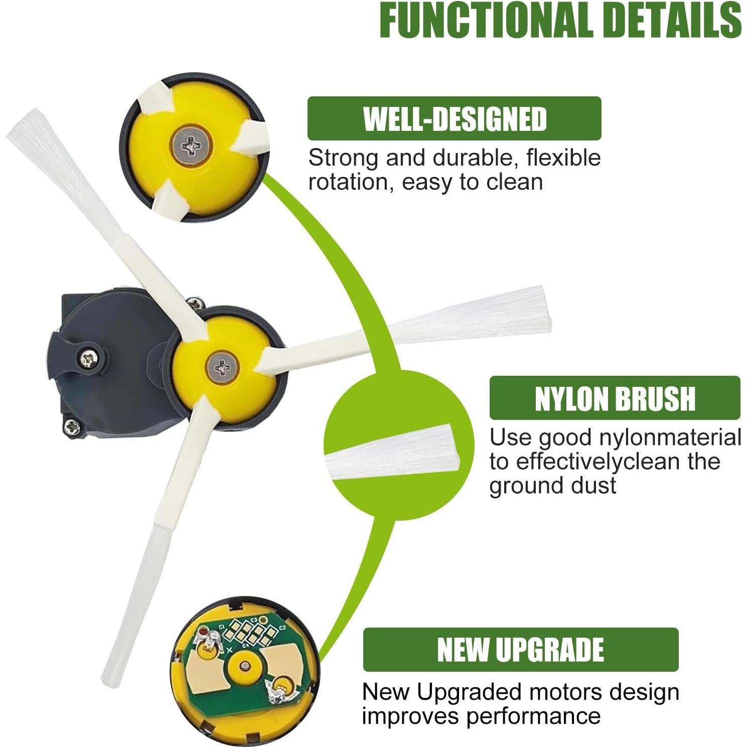 Motor de Reemplazo para iRobot Roomba 500 600 700 800 900 - Engranaje Duradero