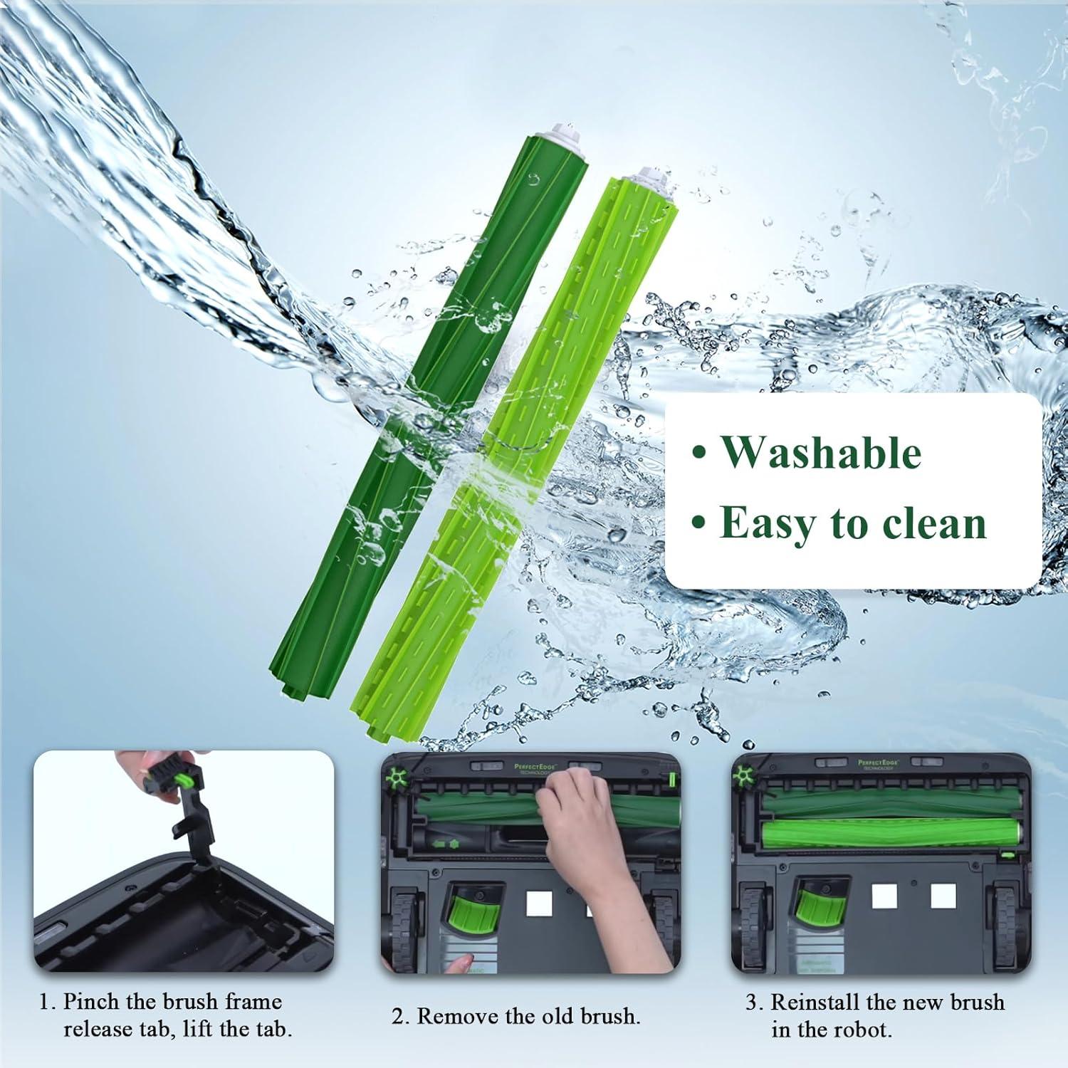 Cepillos de Repuesto Soniicmomo para IRobot Roomba S9 - 4 Pack