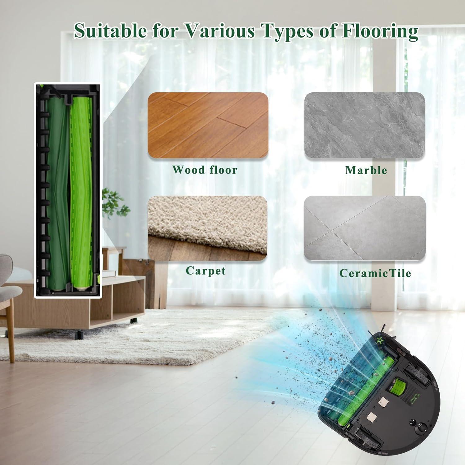 Cepillos de Repuesto Soniicmomo para IRobot Roomba S9 - 4 Pack