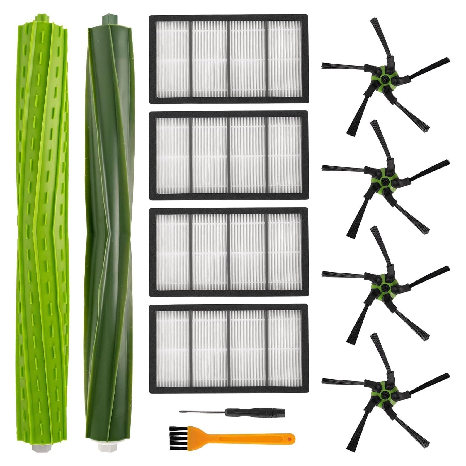 Kit de Repuestos BlueStars para iRobot Roomba s9 9150 - 2 Cepillos, 4 Filtros