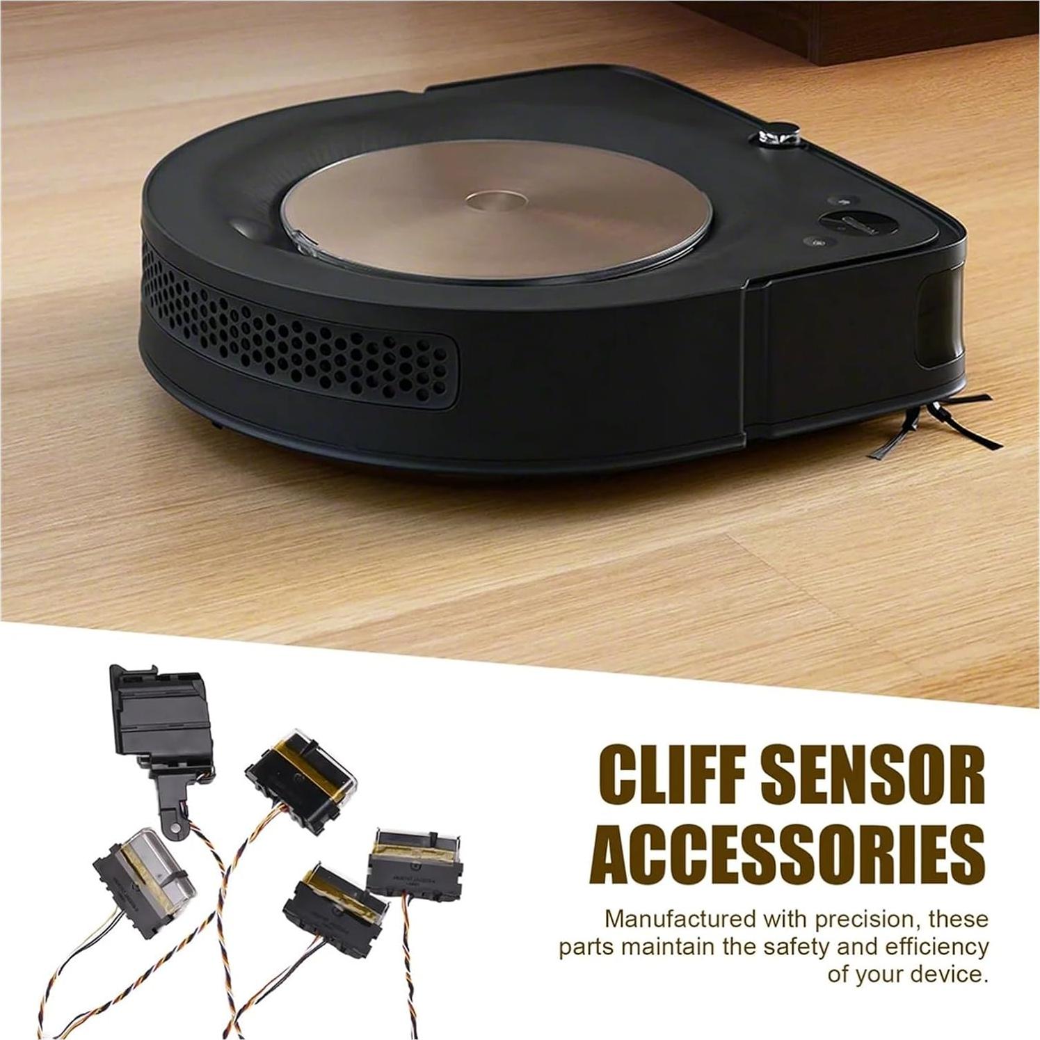 Robot Vacuum Cleaner Cliff Sensor Accessory, Compatible for Roomba S9, Vacuum Cleaner Bumper Sensor Replacement Parts