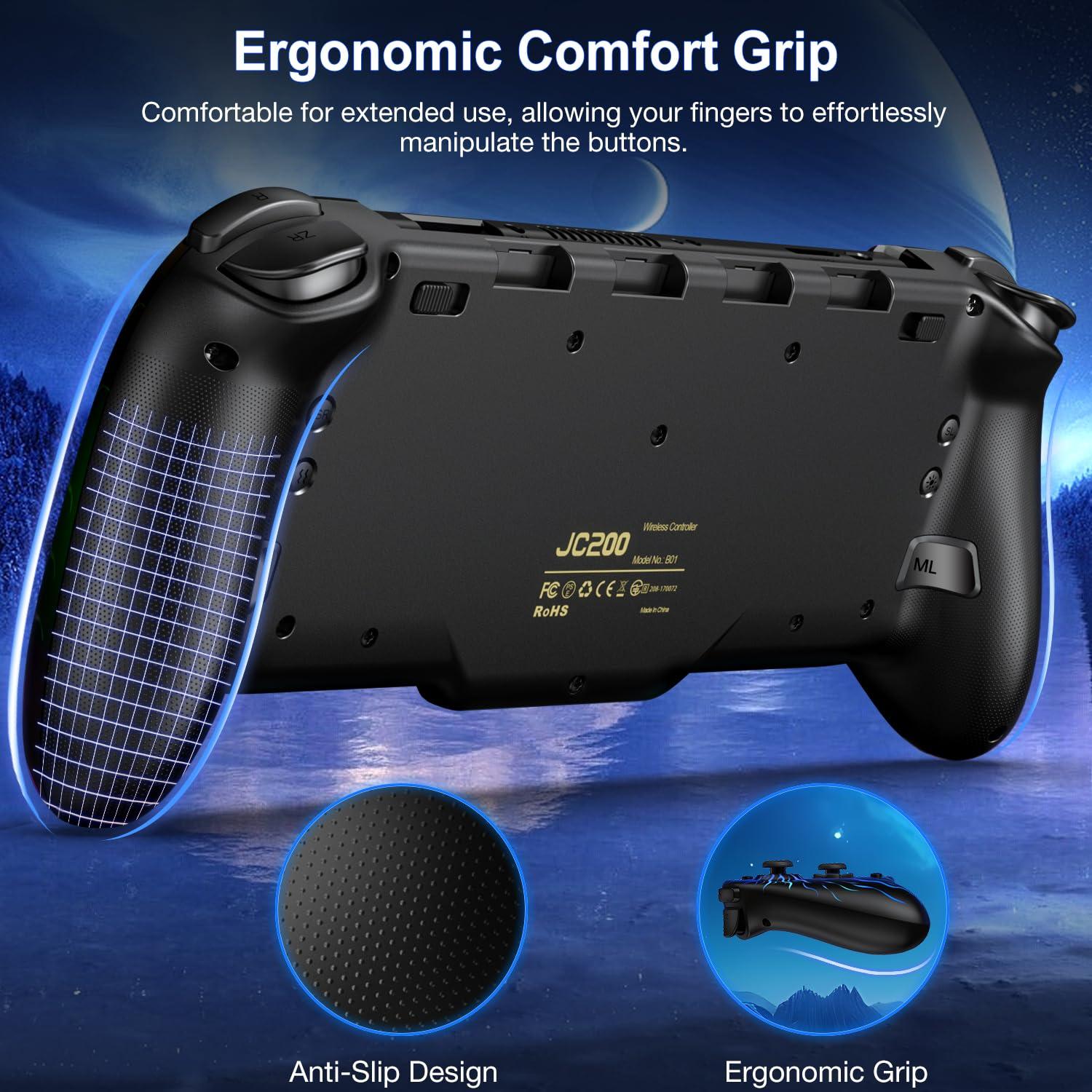 Controlador Pro Inalámbrico Nintendo Switch Negro-Flama