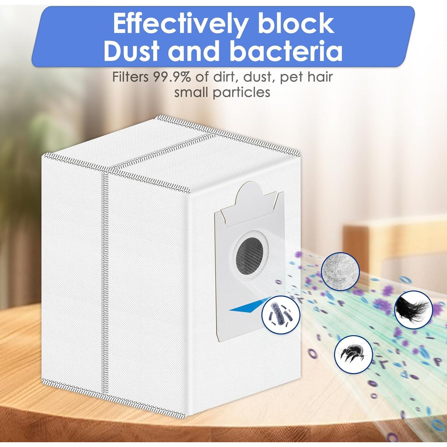 9 Bolsas de Polvo FILTERIST para ECOVACS DEEBOT X5 Pro Omni