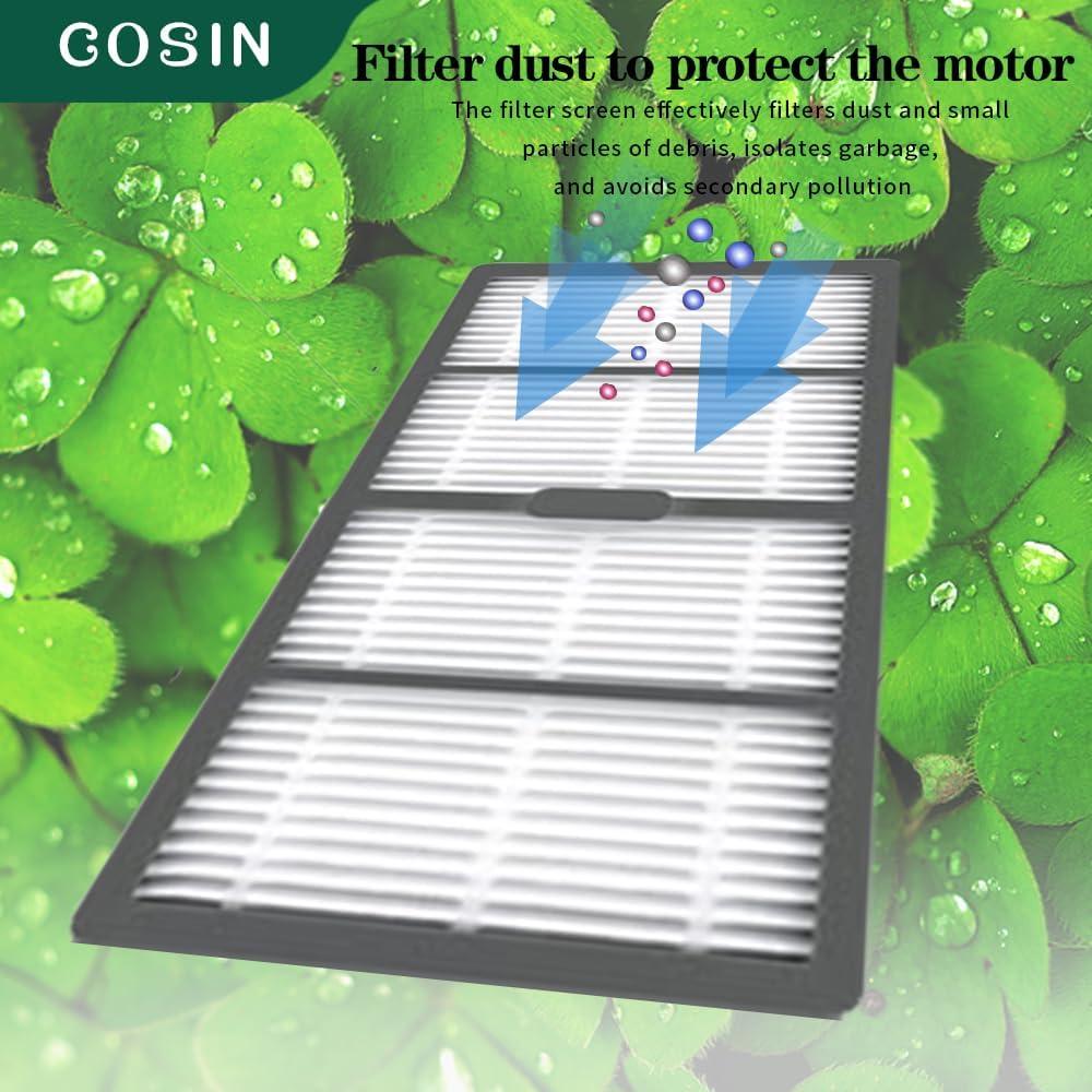 Kit de Repuesto COSIN para Roomba S9/S9+ - 2 Cepillos, 10 Filtros