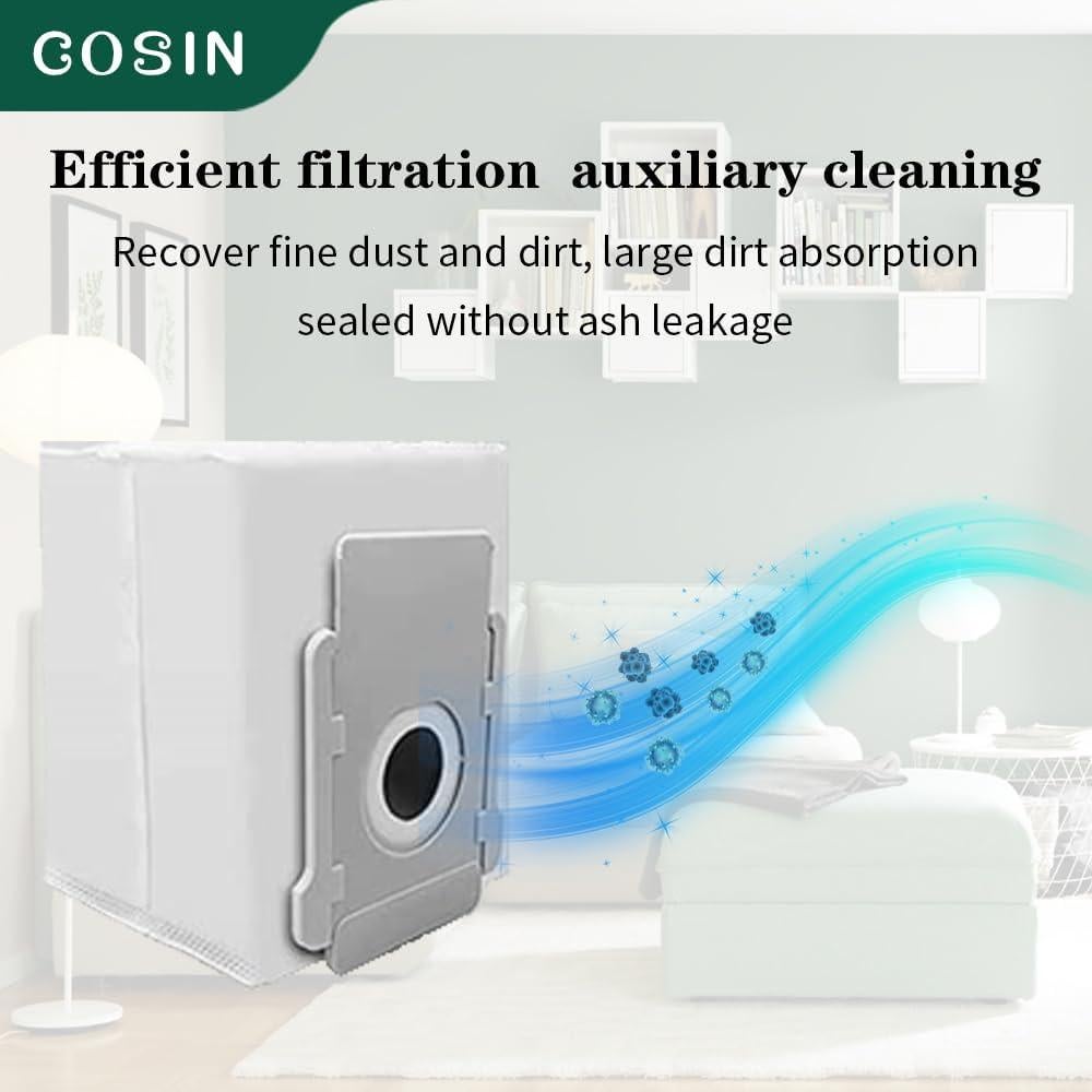 Kit de Repuesto COSIN para Roomba S9/S9+ - 2 Cepillos, 10 Filtros