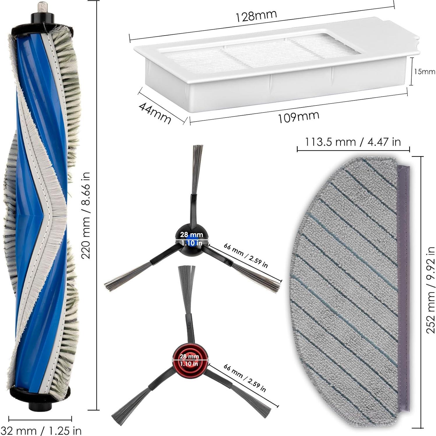 Kit de Accesorios 15 Piezas para Aspiradora ECOVACS N20 Plus
