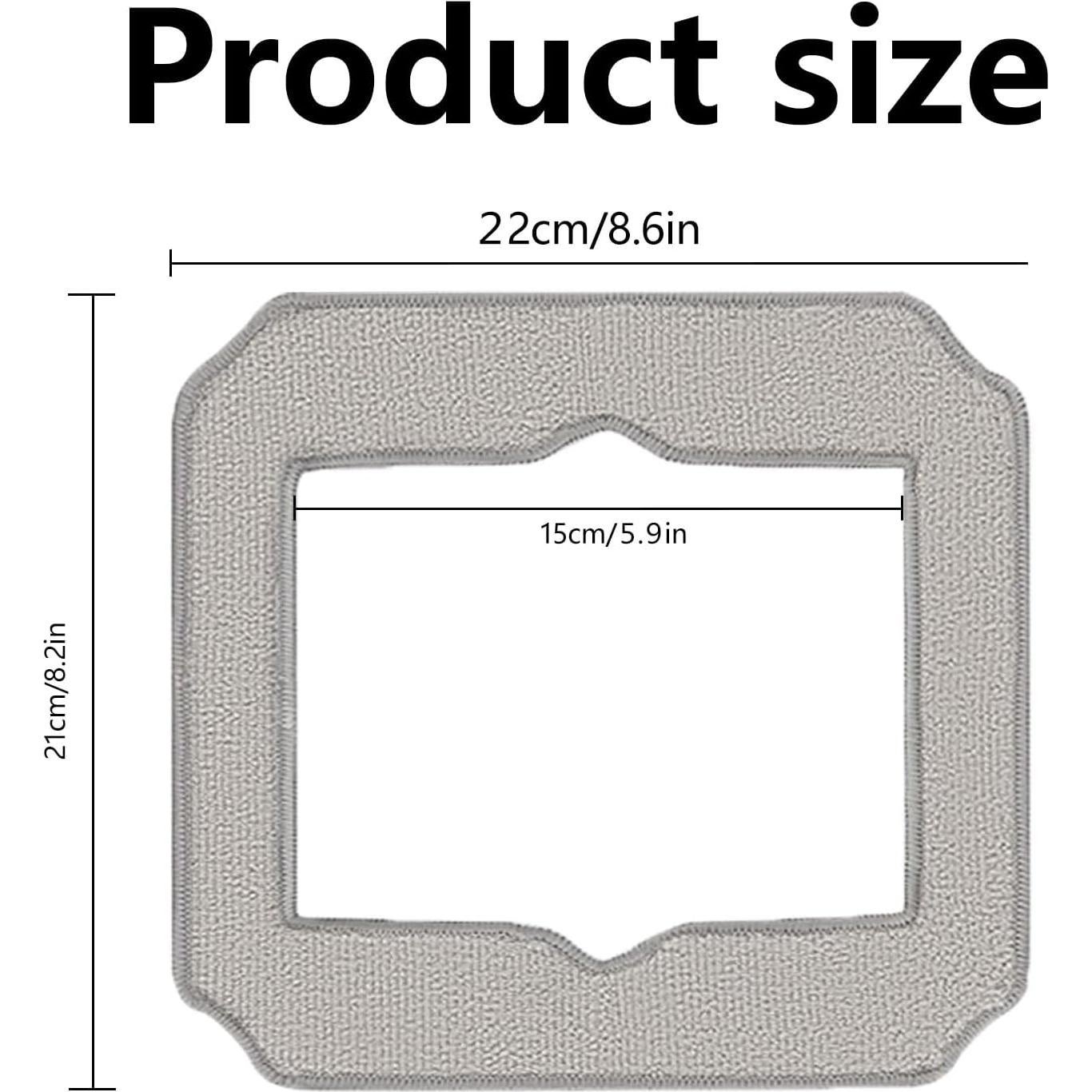 Cleaning Rag for ECOVACS Winbot Mini Window Vacuum Cleaner Robot, Washable and Reusable Winbot Mini Mop Pad Accessories, 12 Pcs Mop Cloth Replacement, No. W-CC02-0012